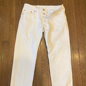 Levi’s 501 Original Fit Jeans Size W 27 x L32 White